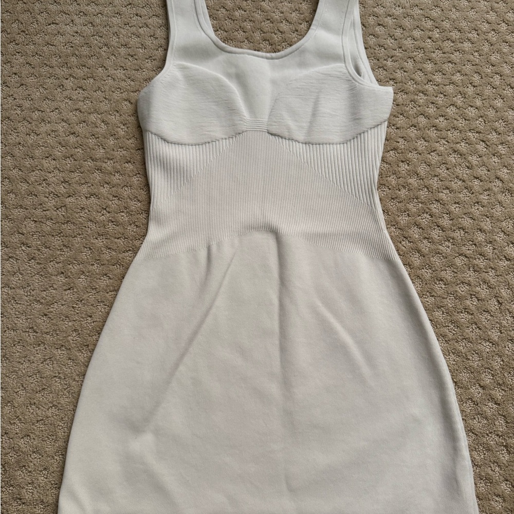 Brand New Lululemon Tight-Fit Knit Tank Dress - Bone